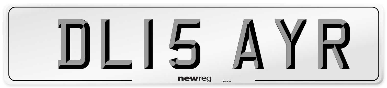 DL15 AYR Number Plate from New Reg